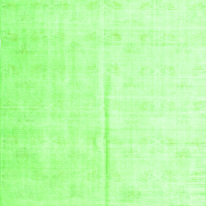 Serging Thickness of Persian Green Traditional Rug, tr2125grn