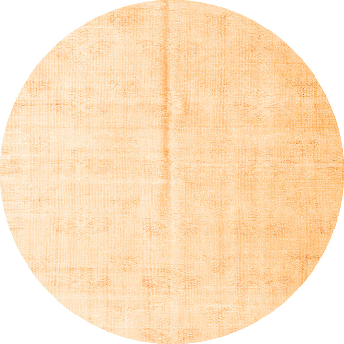 Square Persian Orange Traditional Rug, tr2125org