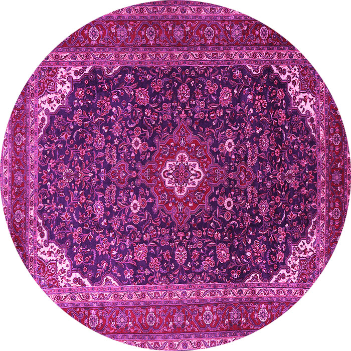 Round Persian Pink Traditional Rug, tr2126pnk