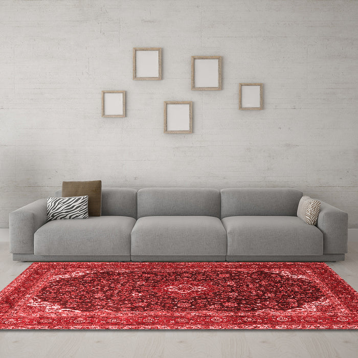 Traditional Red Washable Rugs