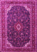 Machine Washable Persian Pink Traditional Rug, wshtr2126pnk