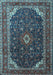 Machine Washable Persian Light Blue Traditional Rug, wshtr2126lblu