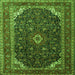 Serging Thickness of Persian Green Traditional Rug, tr2126grn