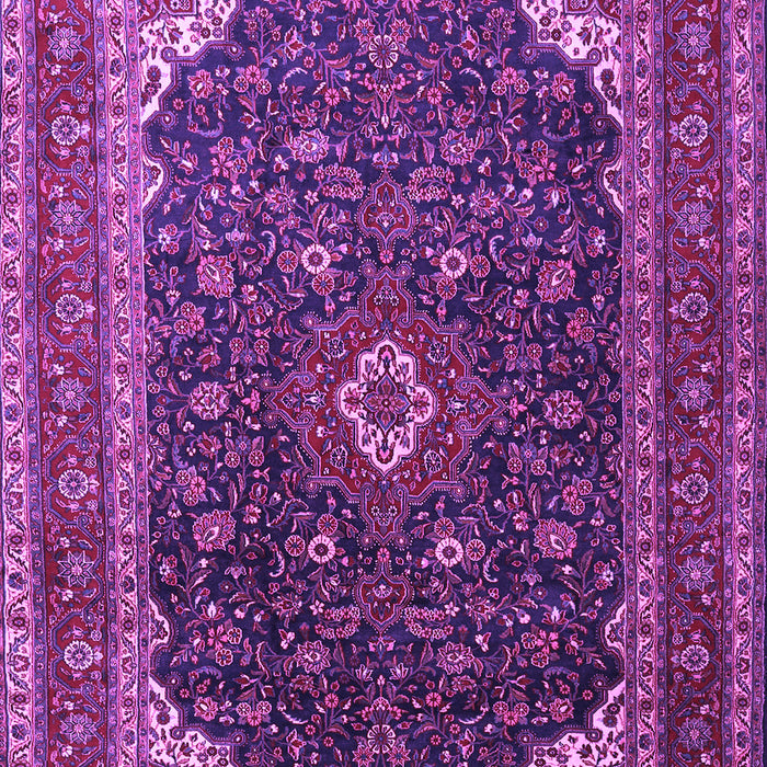 Machine Washable Persian Purple Traditional Area Rugs, wshtr2126pur