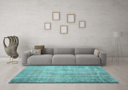 Machine Washable Persian Light Blue Traditional Rug in a Living Room, wshtr2127lblu