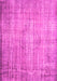 Machine Washable Persian Pink Traditional Rug, wshtr2127pnk