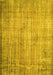 Machine Washable Persian Yellow Traditional Rug, wshtr2127yw