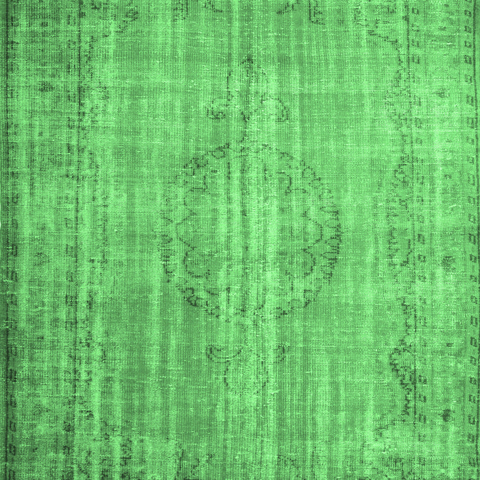Machine Washable Persian Emerald Green Traditional Area Rugs, wshtr2127emgrn
