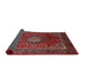 Sideview of Traditional Dark Almond Brown Medallion Rug, tr2128