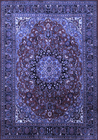 Medallion Blue Traditional Rug, tr2128blu