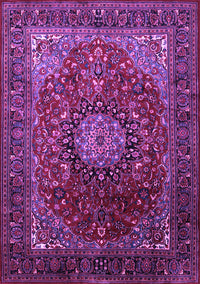 Medallion Purple Traditional Rug, tr2128pur