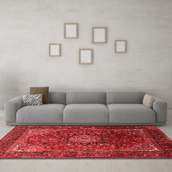 Traditional Red Washable Rugs