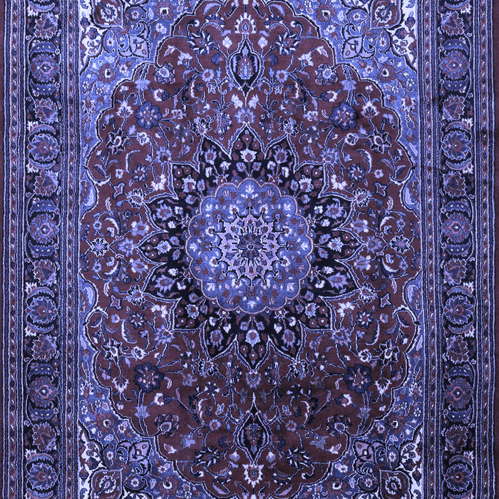 Medallion Blue Traditional Rug, tr2128blu
