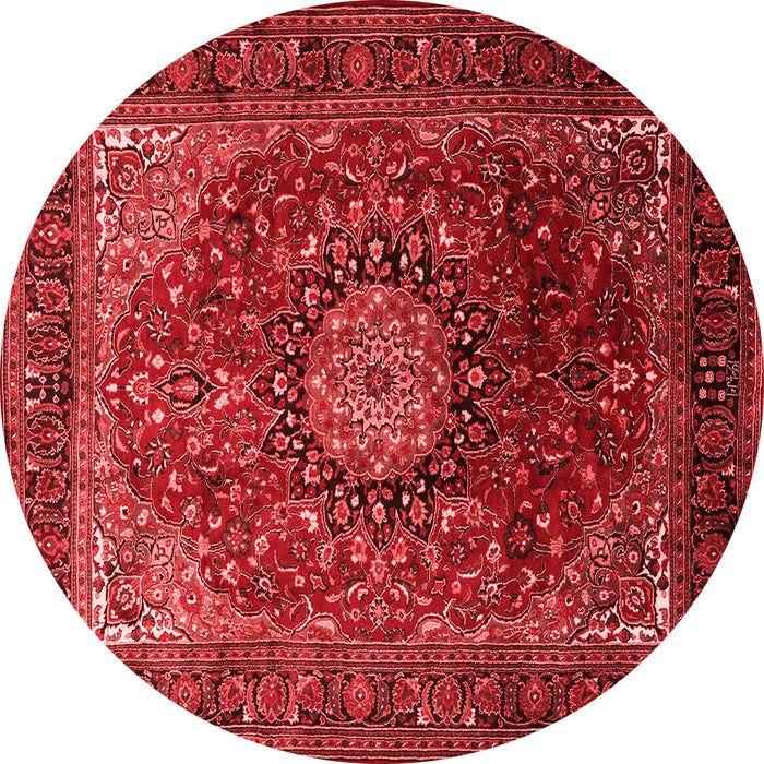 Medallion Red Traditional Rug, tr2128red