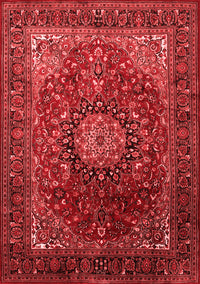 Medallion Red Traditional Rug, tr2128red