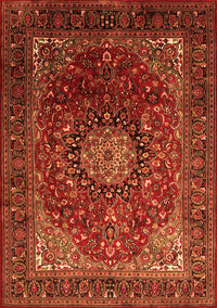 Medallion Orange Traditional Rug, tr2128org