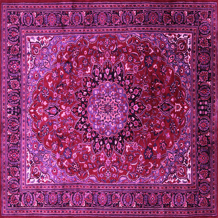 Square Medallion Pink Traditional Rug, tr2128pnk