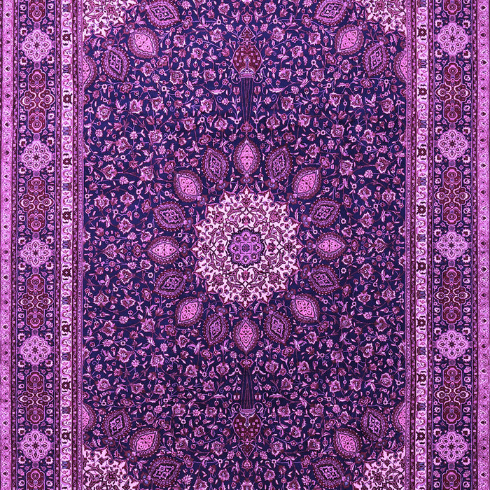 Medallion Purple Traditional Rug, tr2129pur