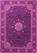 Medallion Pink Traditional Rug, tr2129pnk