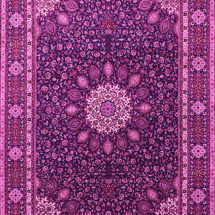 Medallion Pink Traditional Rug, tr2129pnk