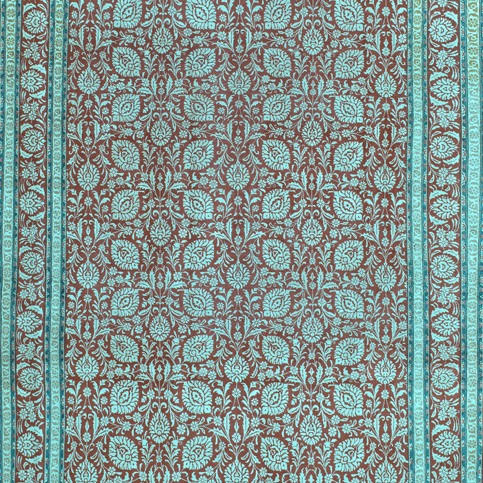 Machine Washable Persian Light Blue Traditional Rug, wshtr212lblu