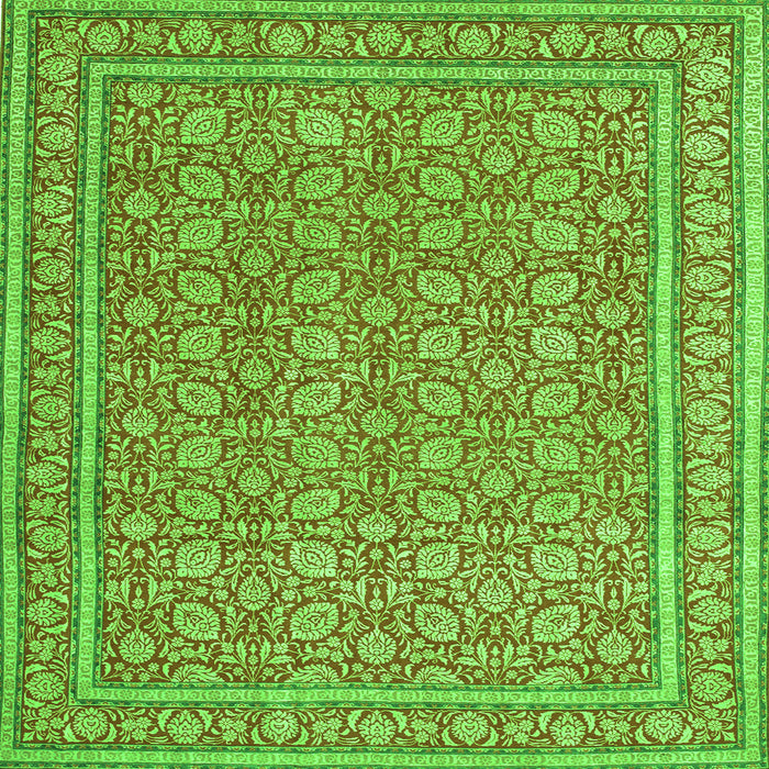 Serging Thickness of Persian Green Traditional Rug, tr212grn