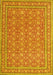 Machine Washable Persian Yellow Traditional Rug, wshtr212yw