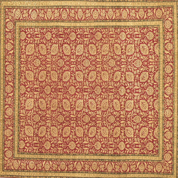 Square Persian Brown Traditional Rug, tr212brn