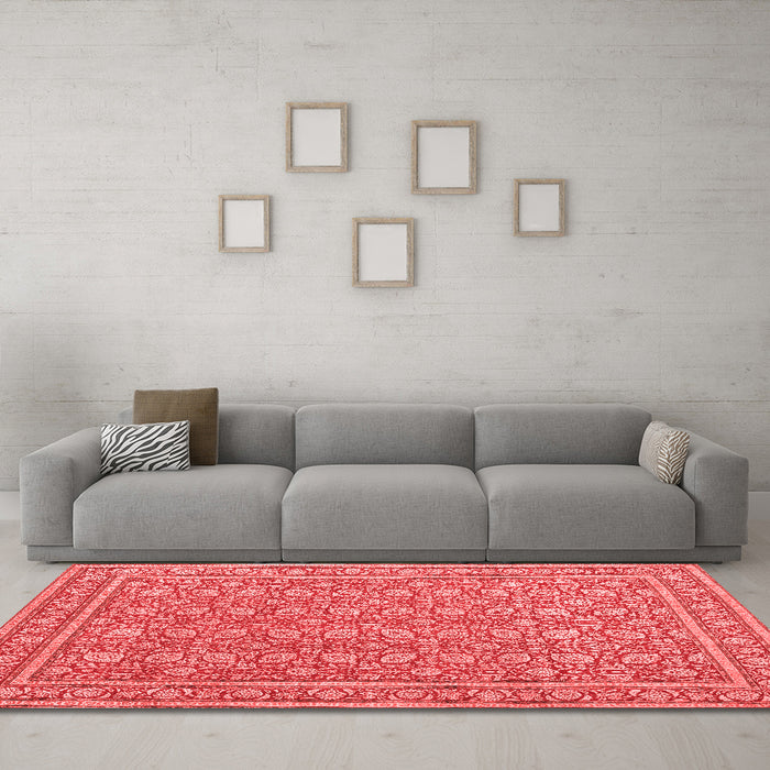 Traditional Red Washable Rugs