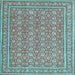 Square Persian Light Blue Traditional Rug, tr212lblu