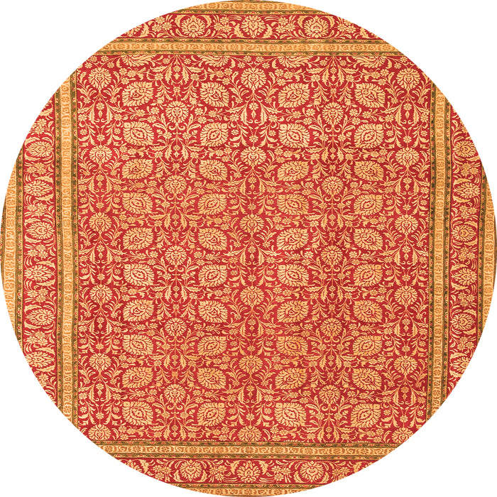 Square Persian Orange Traditional Rug, tr212org