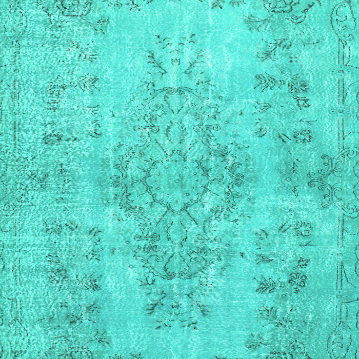 Machine Washable Persian Turquoise Traditional Area Rugs, wshtr2130turq