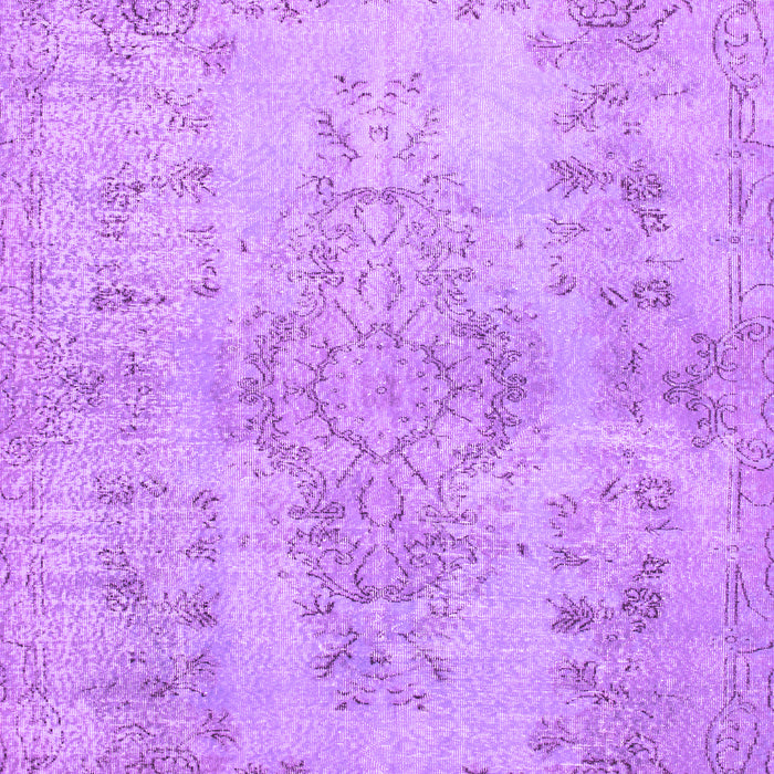 Machine Washable Persian Purple Traditional Area Rugs, wshtr2130pur