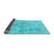 Sideview of Persian Light Blue Traditional Rug, tr2130lblu