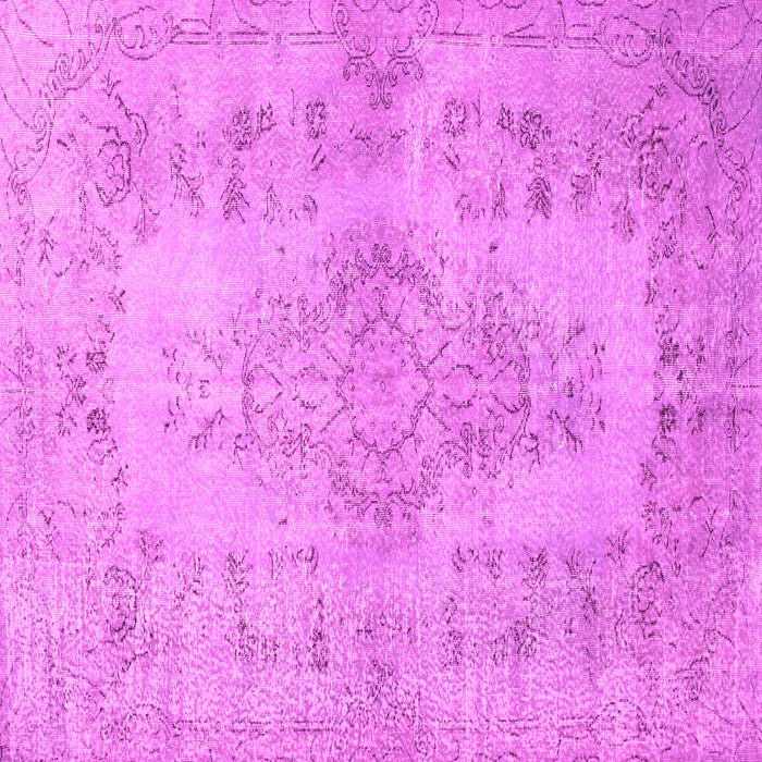 Square Machine Washable Persian Pink Traditional Rug, wshtr2130pnk