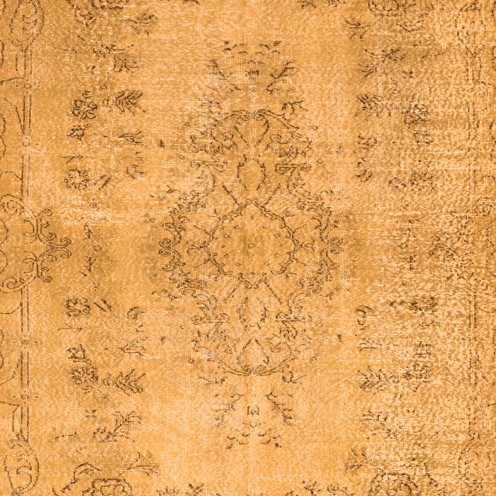 Serging Thickness of Machine Washable Persian Orange Traditional Area Rugs, wshtr2130org