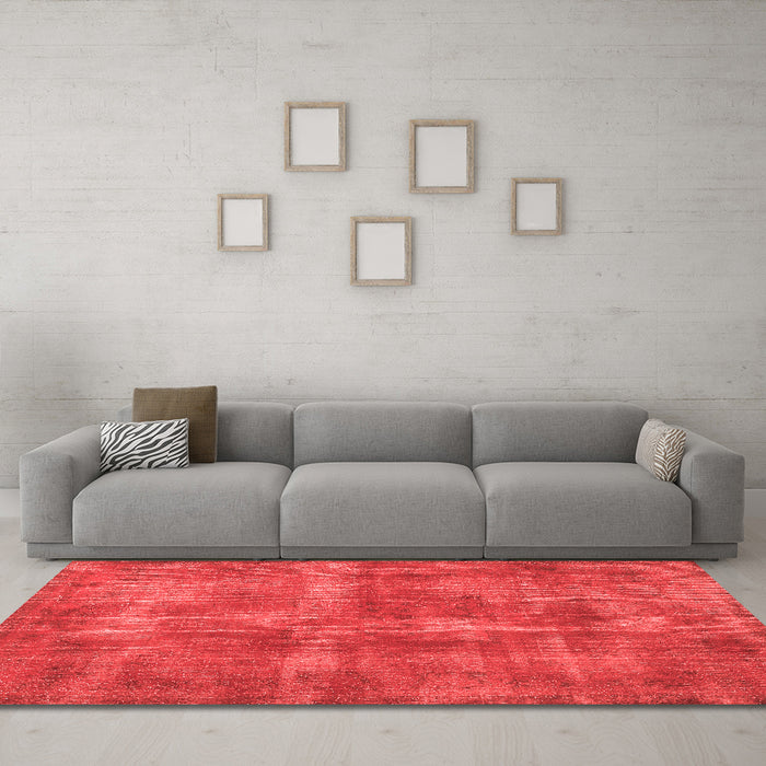 Bohemian Red Washable Rugs