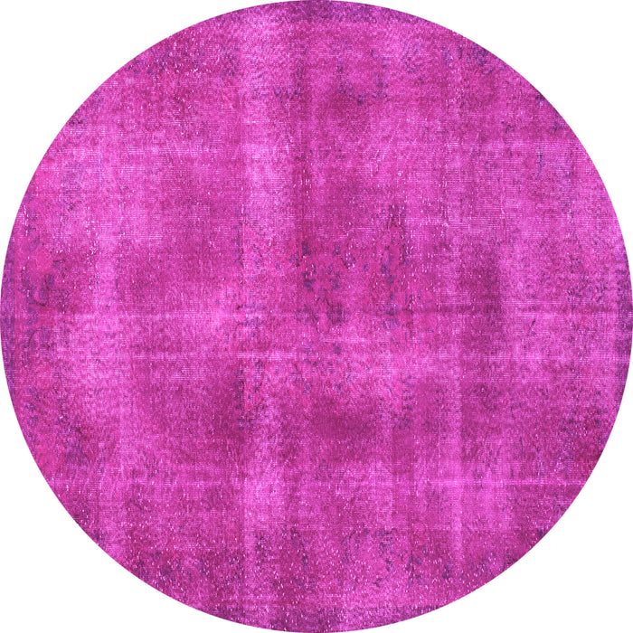 Round Persian Pink Bohemian Rug, tr2131pnk
