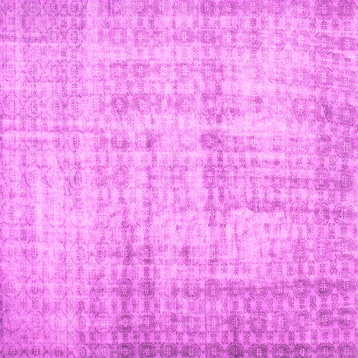 Square Machine Washable Persian Pink Traditional Rug, wshtr2132pnk