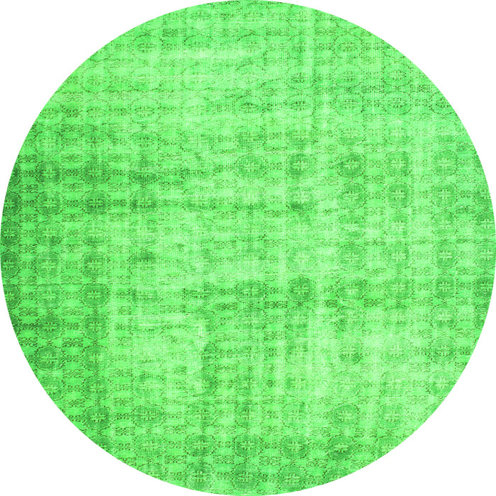 Square Persian Green Traditional Rug, tr2132grn