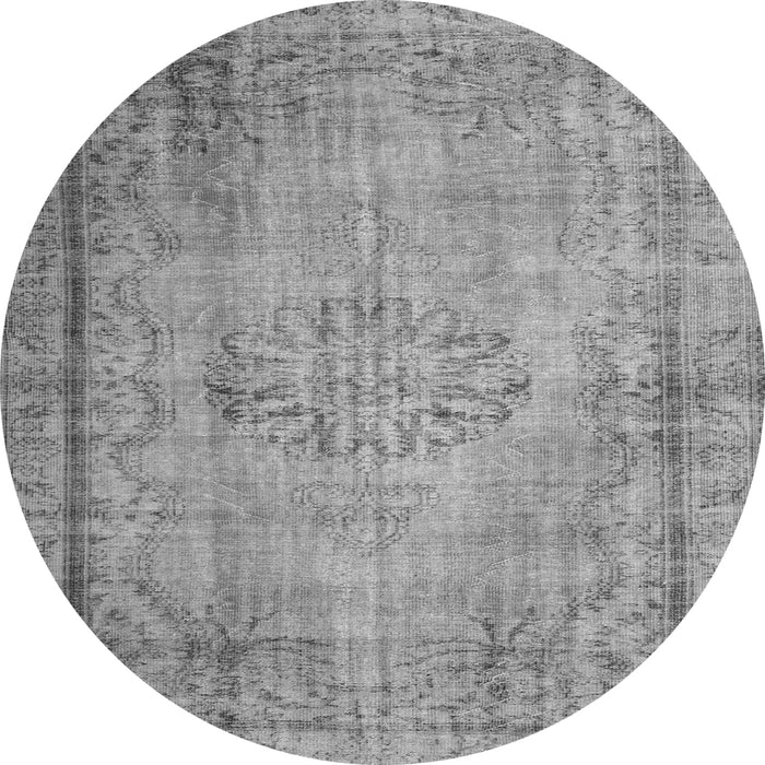 Square Persian Gray Traditional Rug, tr2133gry