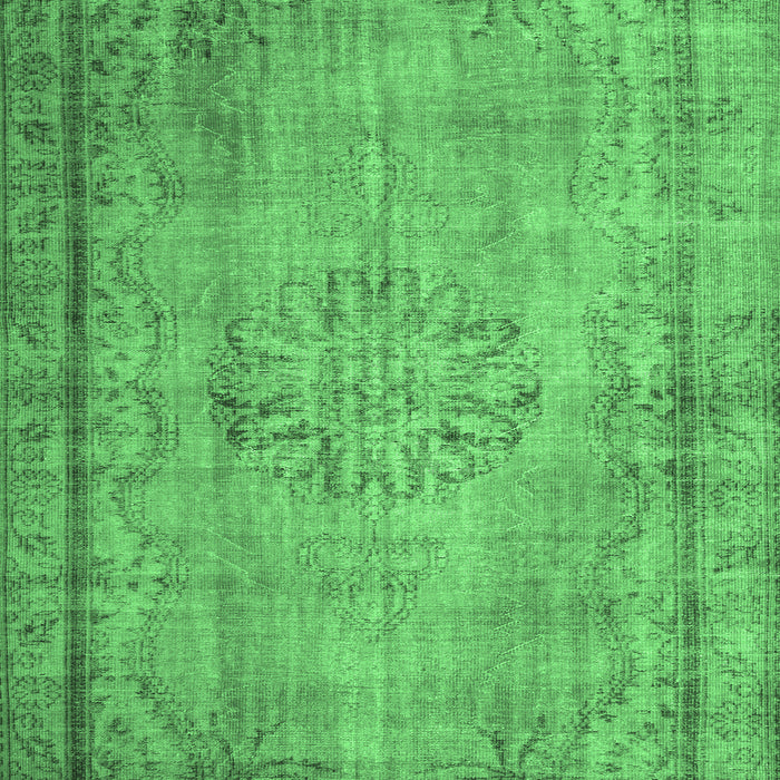 Machine Washable Persian Emerald Green Traditional Area Rugs, wshtr2133emgrn