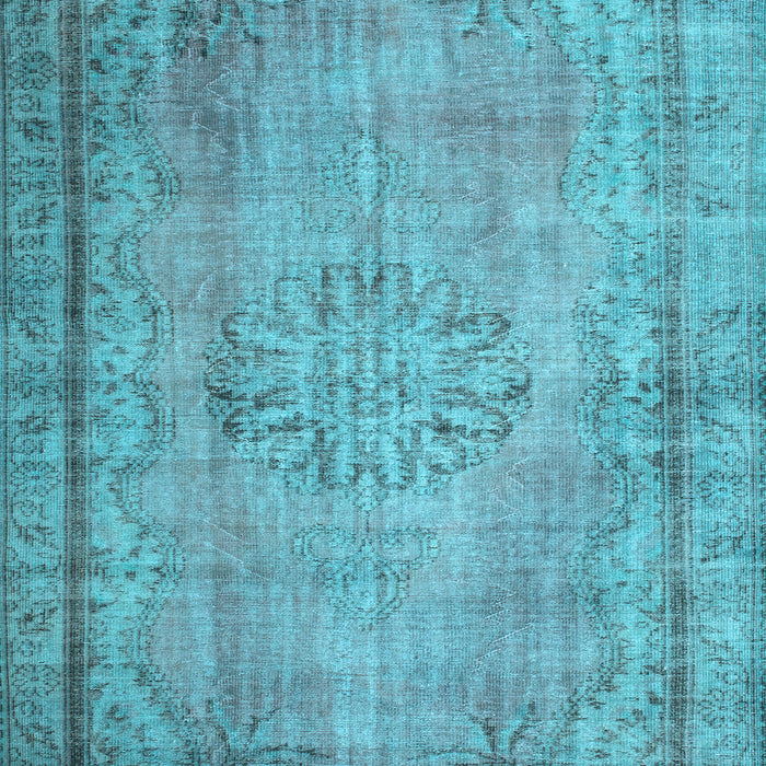 Machine Washable Persian Light Blue Traditional Rug, wshtr2133lblu