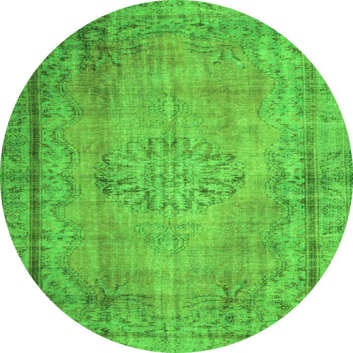 Machine Washable Persian Green Traditional Area Rugs, wshtr2133grn