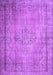 Machine Washable Persian Purple Traditional Area Rugs, wshtr2133pur