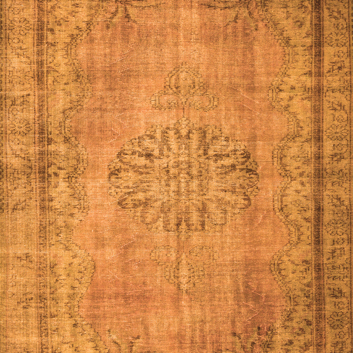 Serging Thickness of Machine Washable Persian Orange Traditional Area Rugs, wshtr2133org