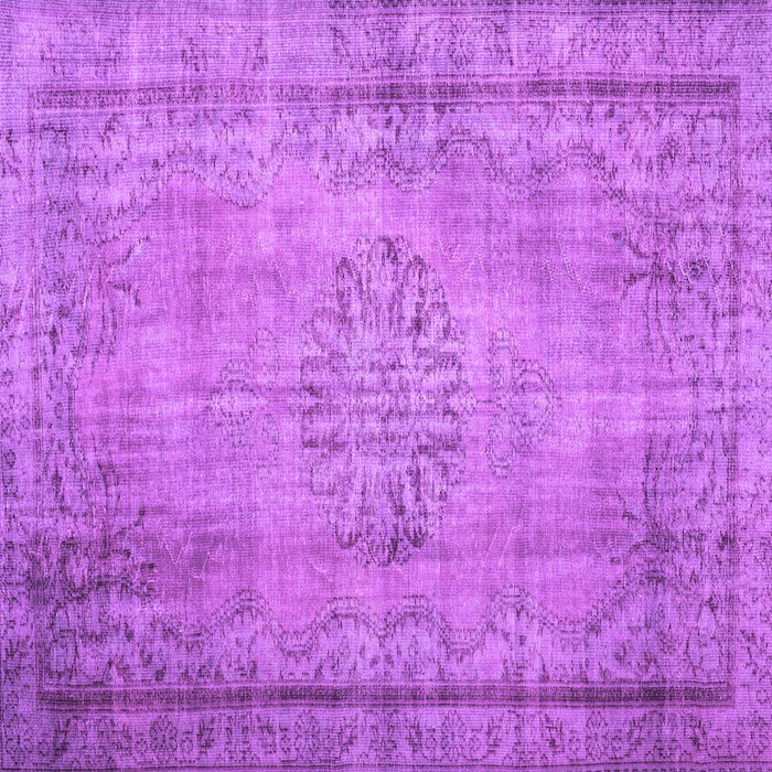 Square Persian Purple Traditional Rug, tr2133pur