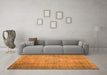 Machine Washable Persian Orange Traditional Area Rugs in a Living Room, wshtr2133org