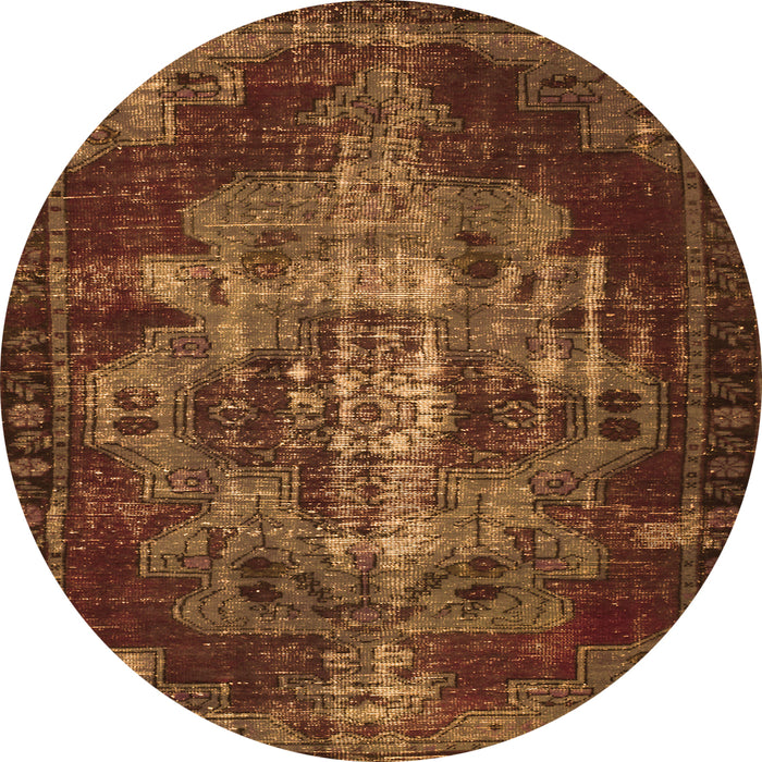 Square Persian Orange Bohemian Rug, tr2134org