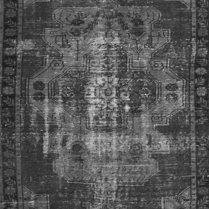 Serging Thickness of Machine Washable Persian Gray Bohemian Rug, wshtr2134gry